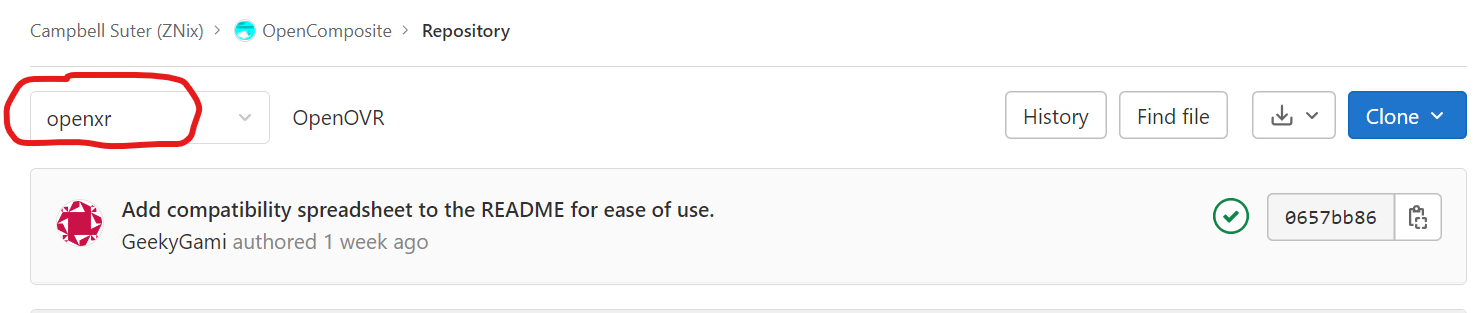 OpenComposite for OpenXR branch